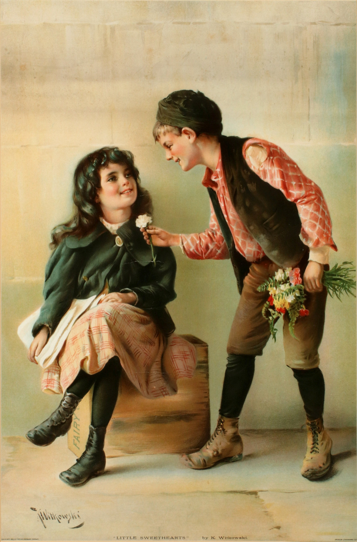 A 1901 ADVERTISING CHROMOLITHOGRAPH FOR FAIRY SOAP