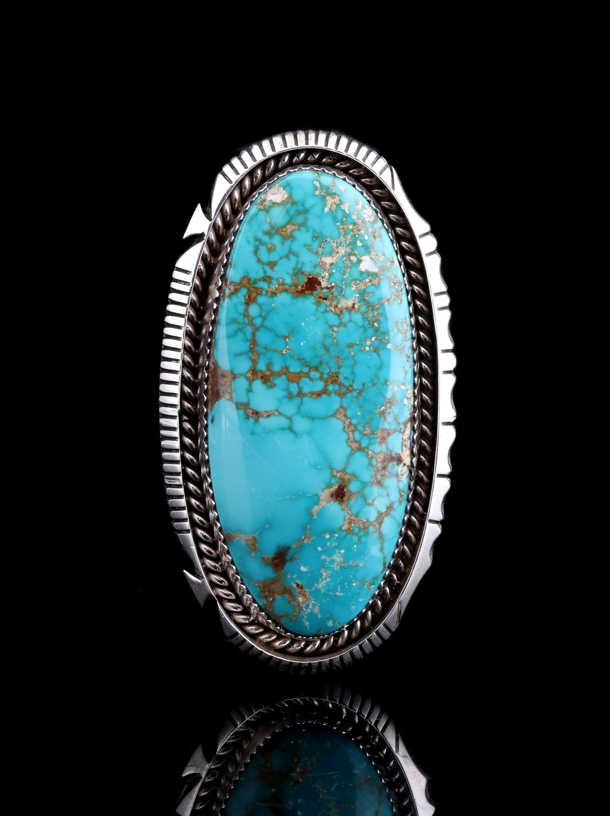 AN AUGUSTINE LARGO AMERICAN TURQUOISE RING
