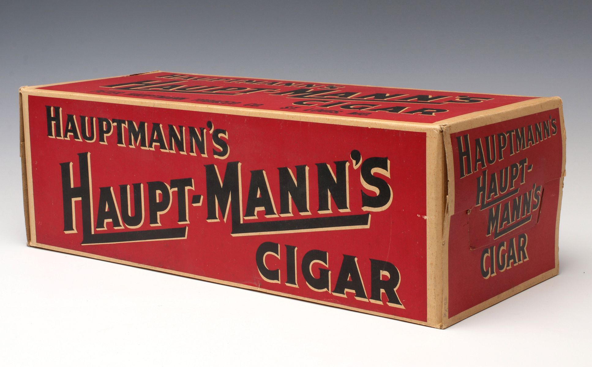 A HAUPT-MANN'S BRAND CIGAR ADVERTISING DISPLAY BOX