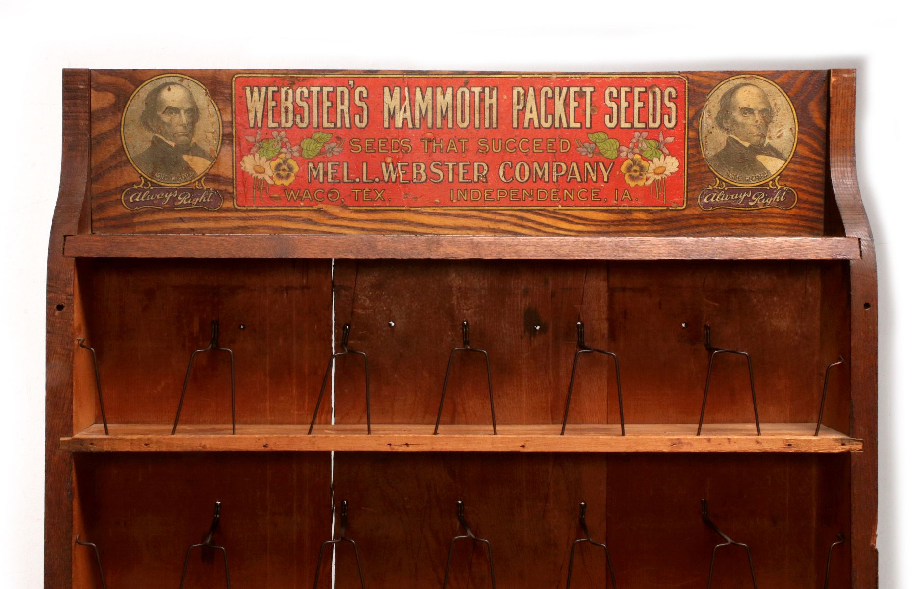 A WEBSTER SEED COMPANY COUNTRY STORE ADVTG DISPLAY