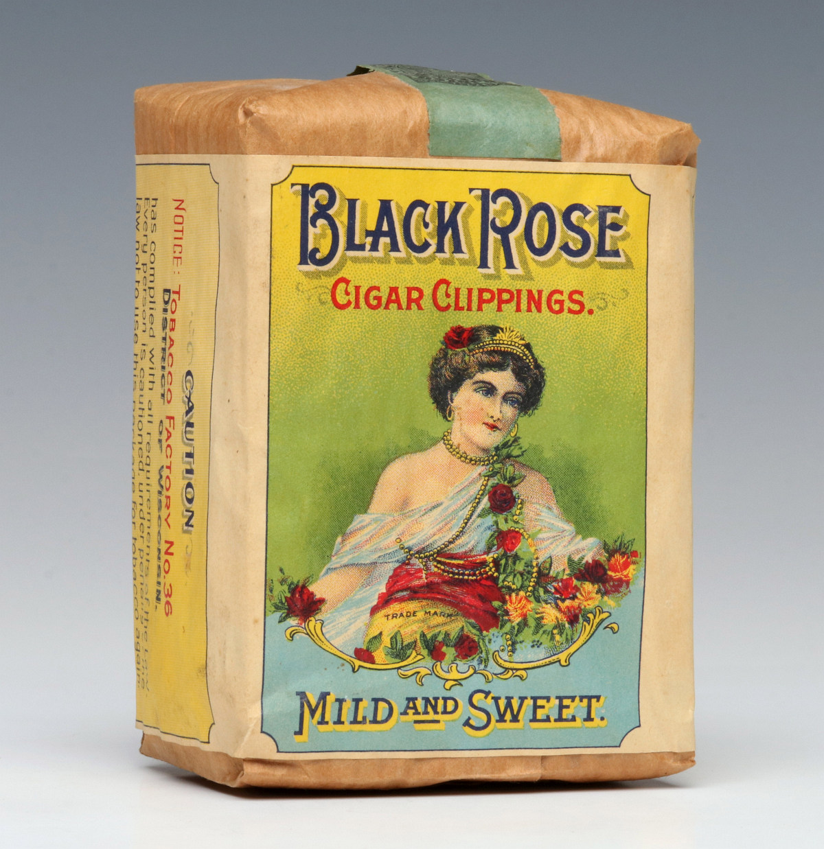 PAMPERIN CIGAR CO. 'BLACK ROSE' TOBACCO, C. 1926