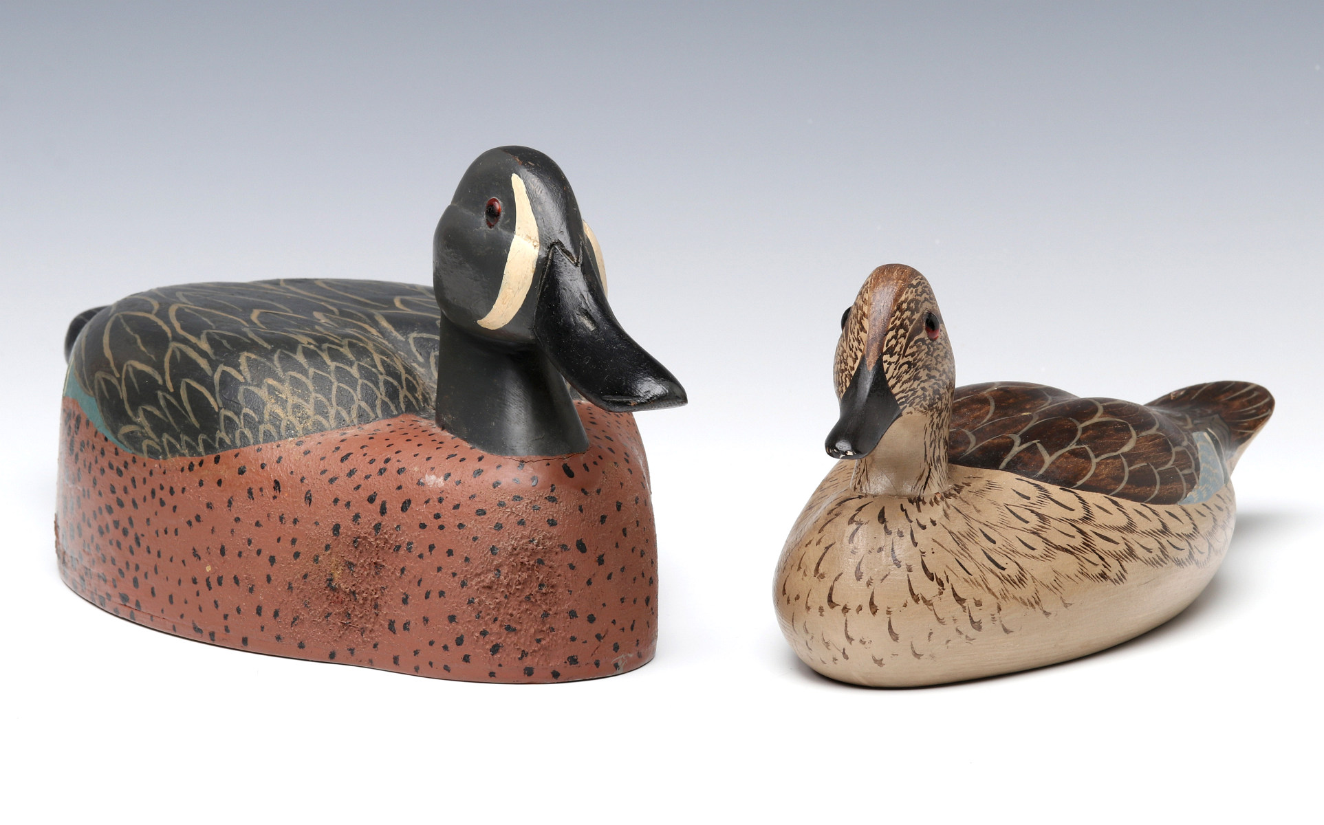 MOORE AND JOHNSON BLUE-WINGED TEAL DECOYS