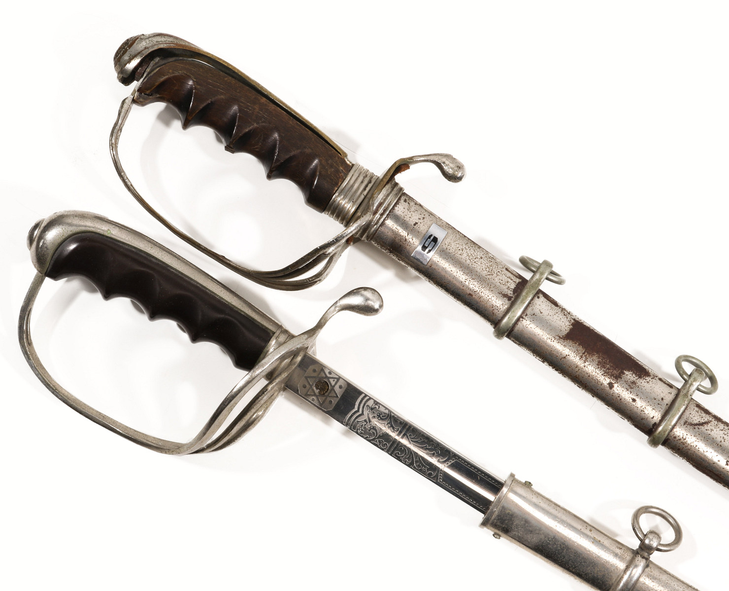 TWO US MILITARY DRESS SWORDS BY LILLEY AND MEYER
