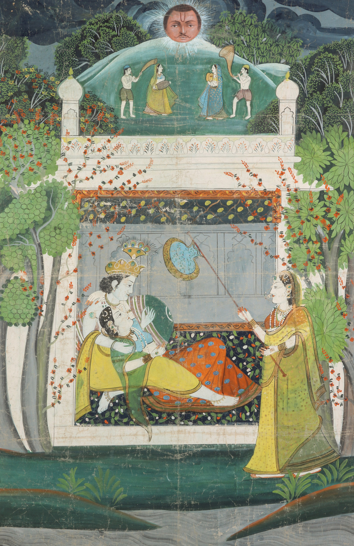 AN 18TH / 19TH CENTURY INDIAN MUGHAL PAINTING