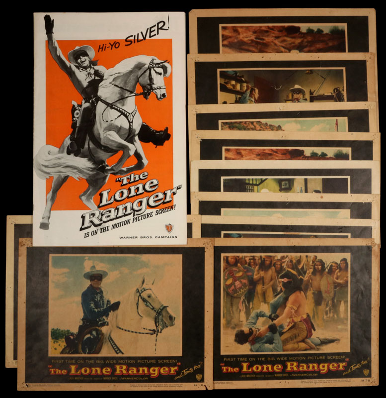 SET OF TEN 1956 'THE LONE RANGER' LOBBY CARDS