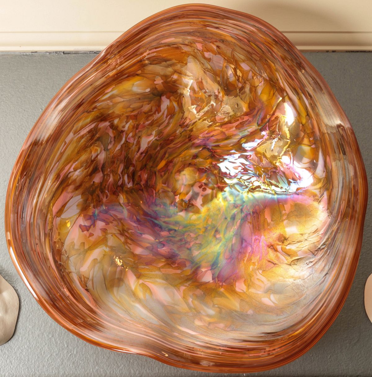 A MONUMENTAL STUDIO ART GLASS CHARGER