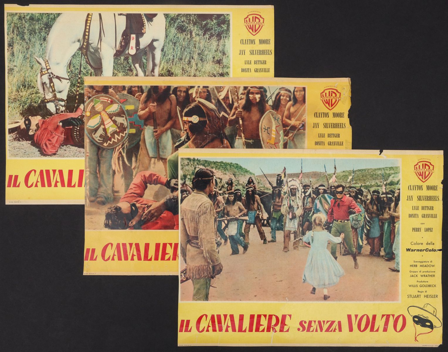 LONE RANGER ITALIAN CINEMA LOBBY CARDS AND POSTER