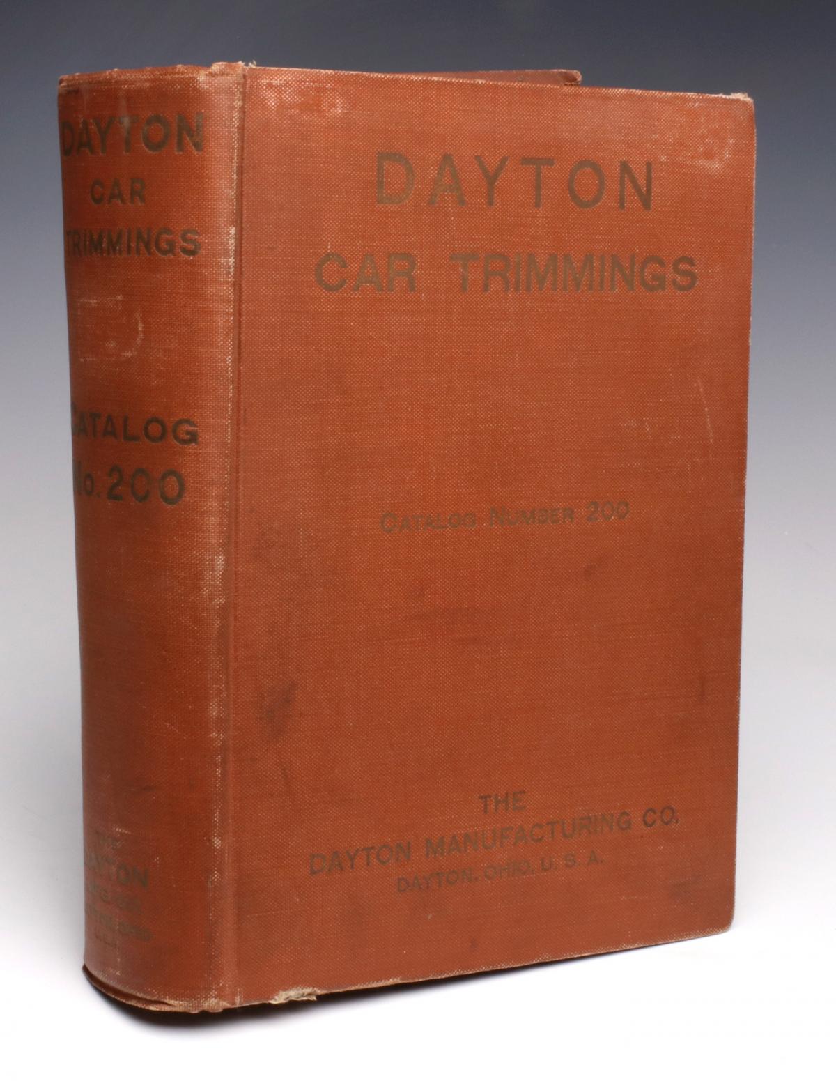 1916 DAYTON CAR TRIMMINGS TRADE CATALOG NO. 200