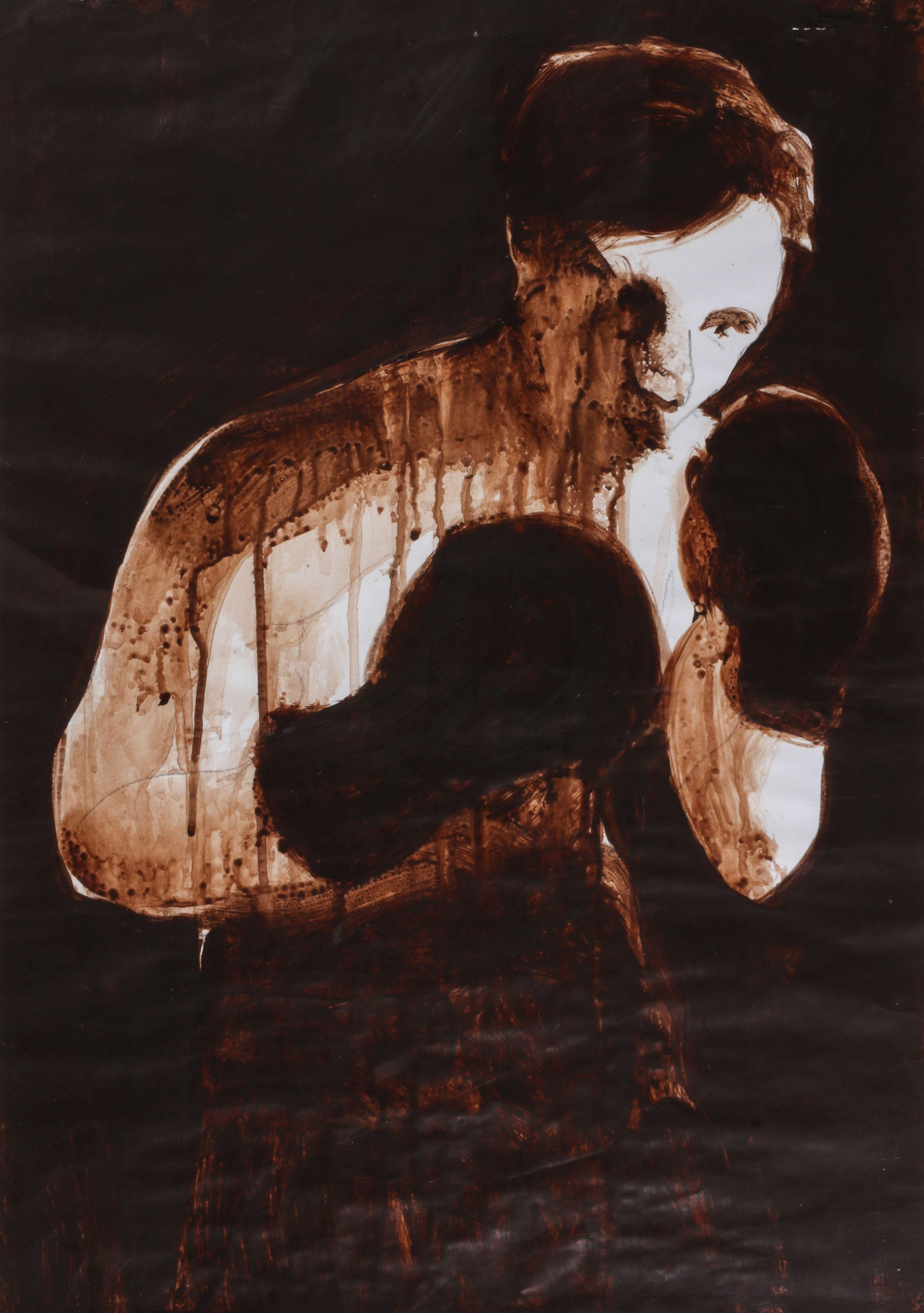 GEORGE SPENCER (BORN 1965) PAINTING OF BOXER