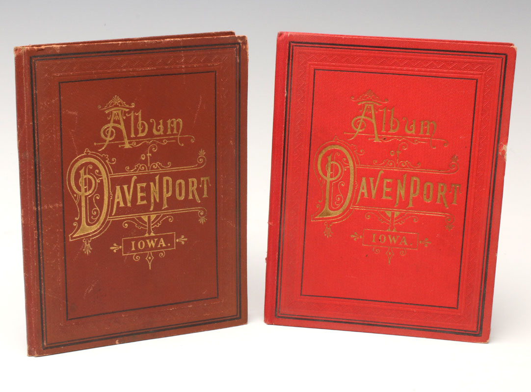 'ALBUM OF DAVENPORT' IOWA PHOTOGRAPH BOOKS, 1892