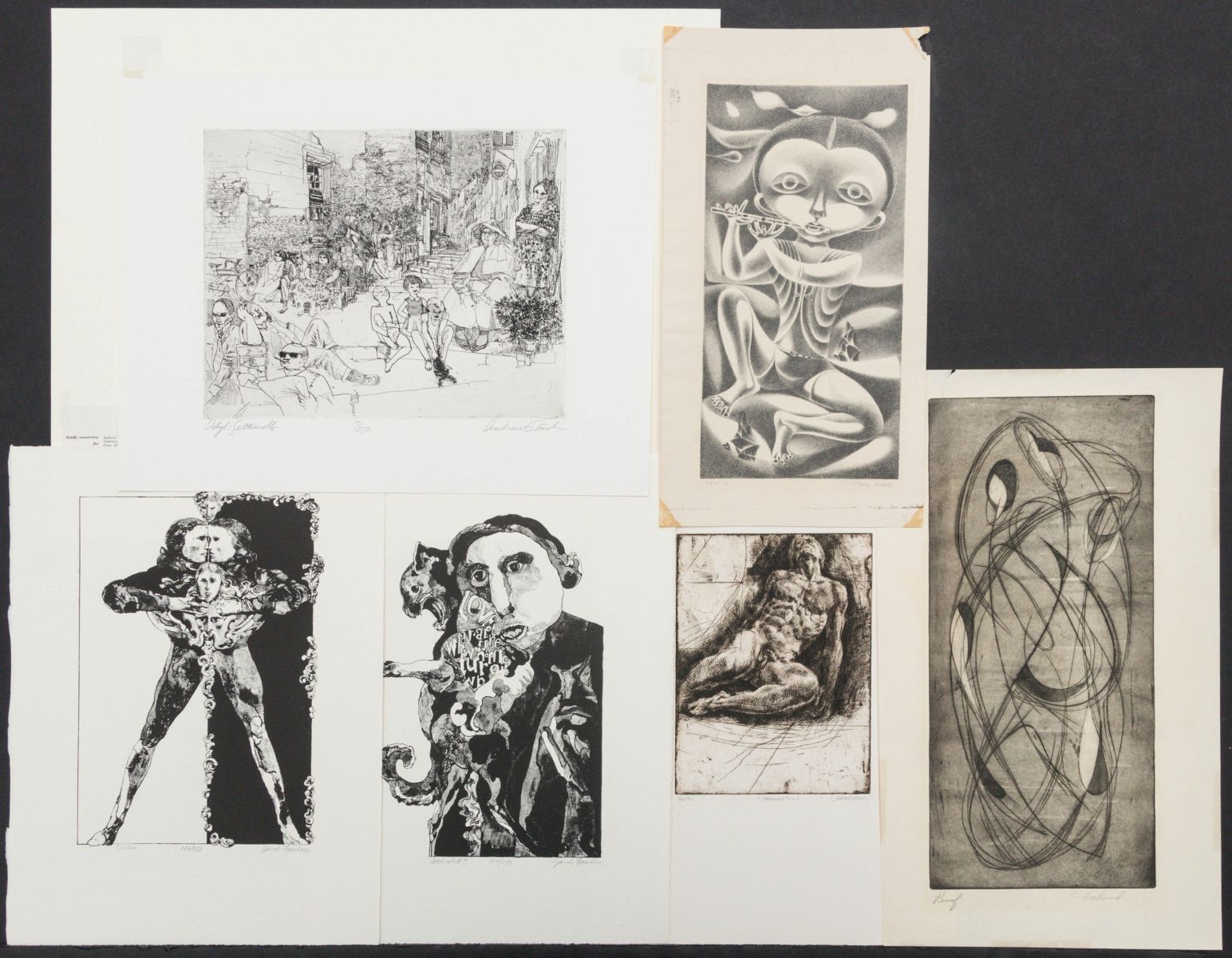 AN ESTATE COLLECTION OF PENCIL SIGNED PRINTS
