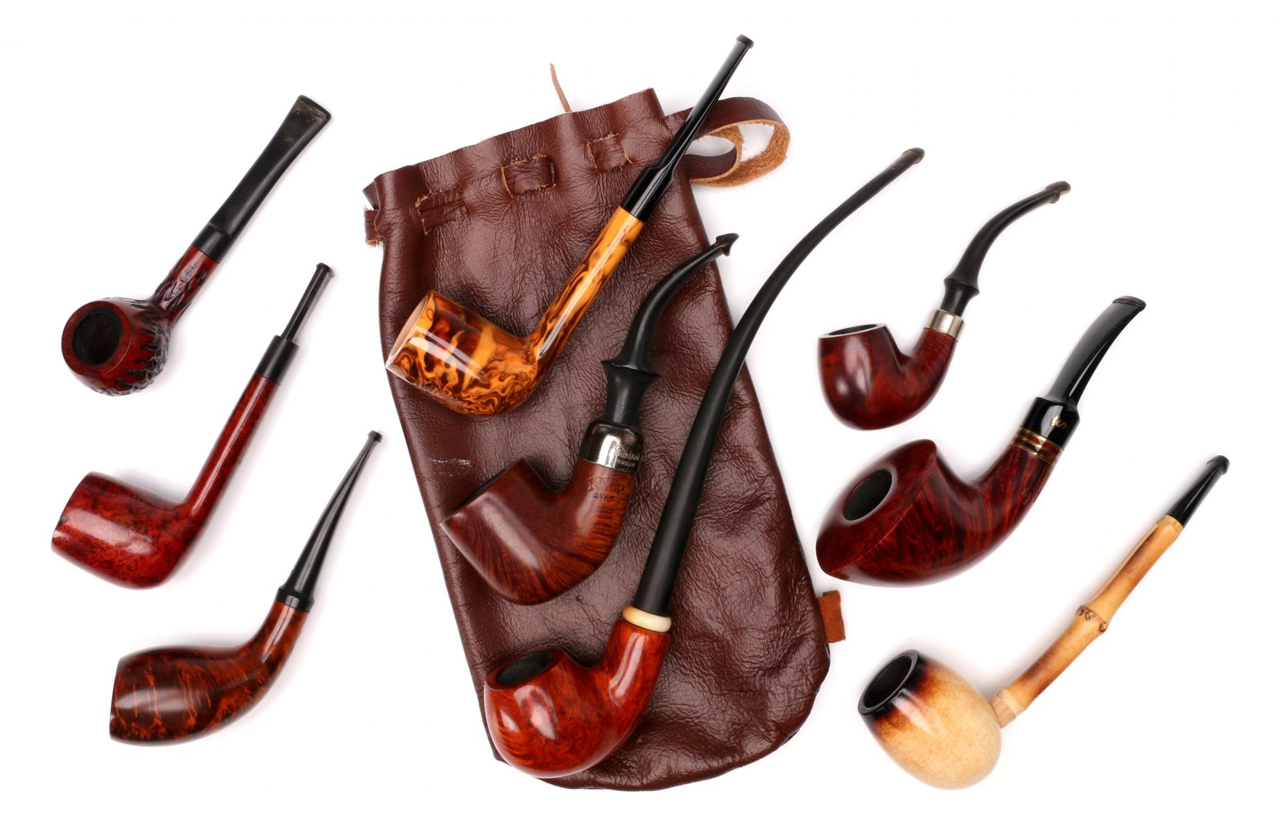 A COLLECTION OF QUALITY EXOTIC WOOD SMOKING PIPES