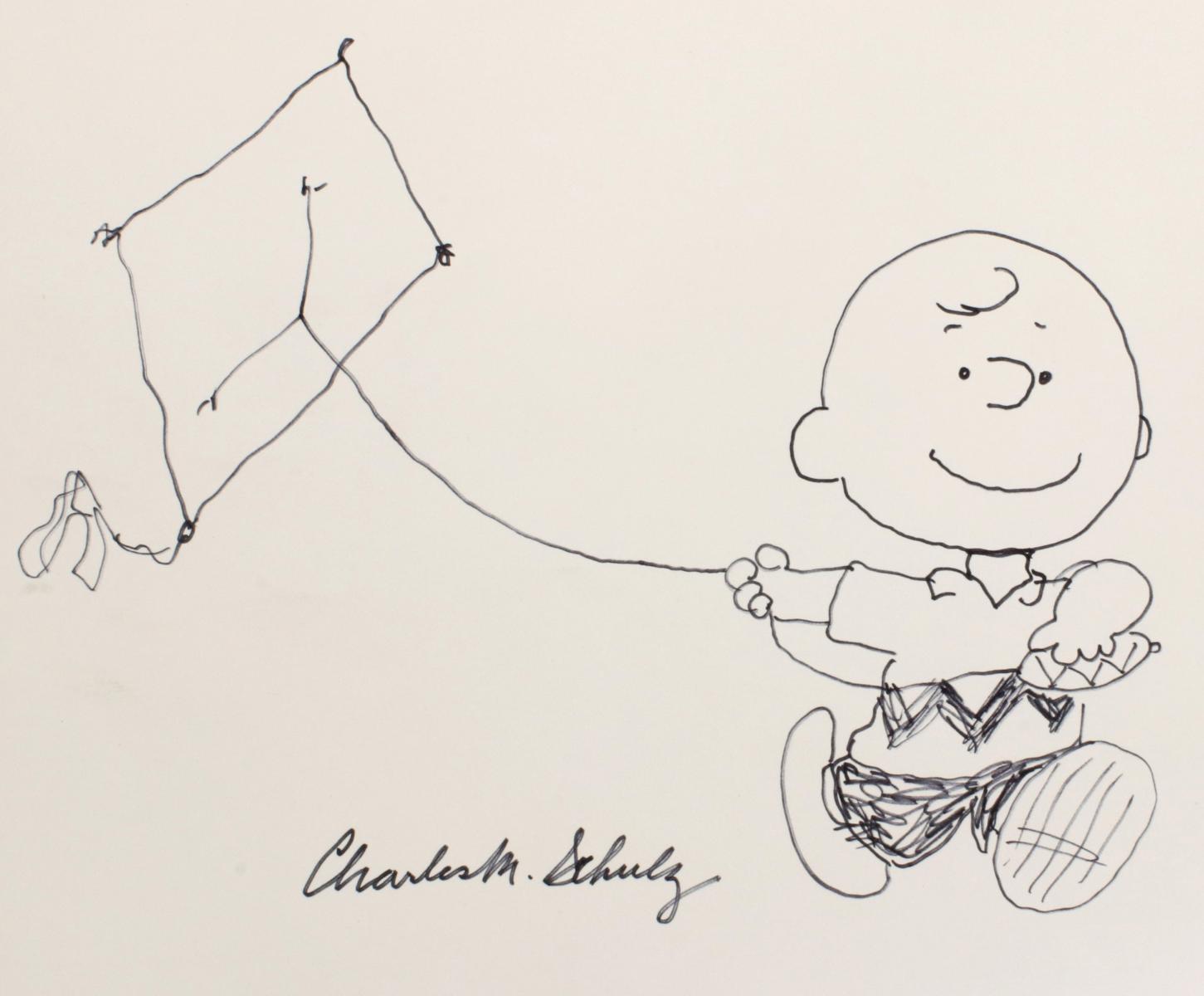 CHARLES M. SCHULZ (1922-2000) PEN AND INK