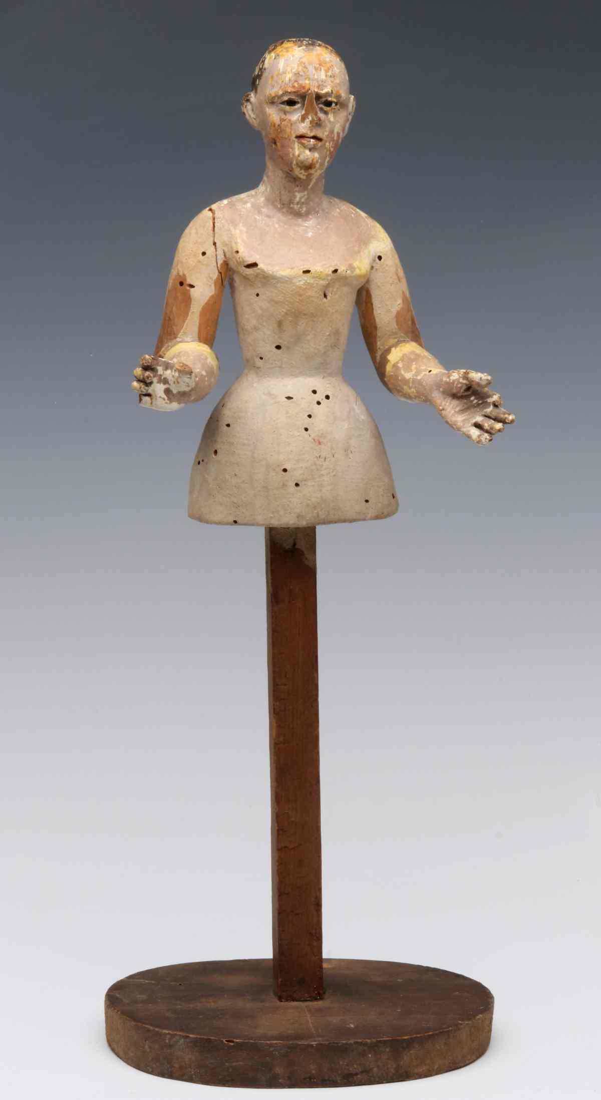 AN 18TH CENTURY FRENCH DRESS MAKER'S DOLL