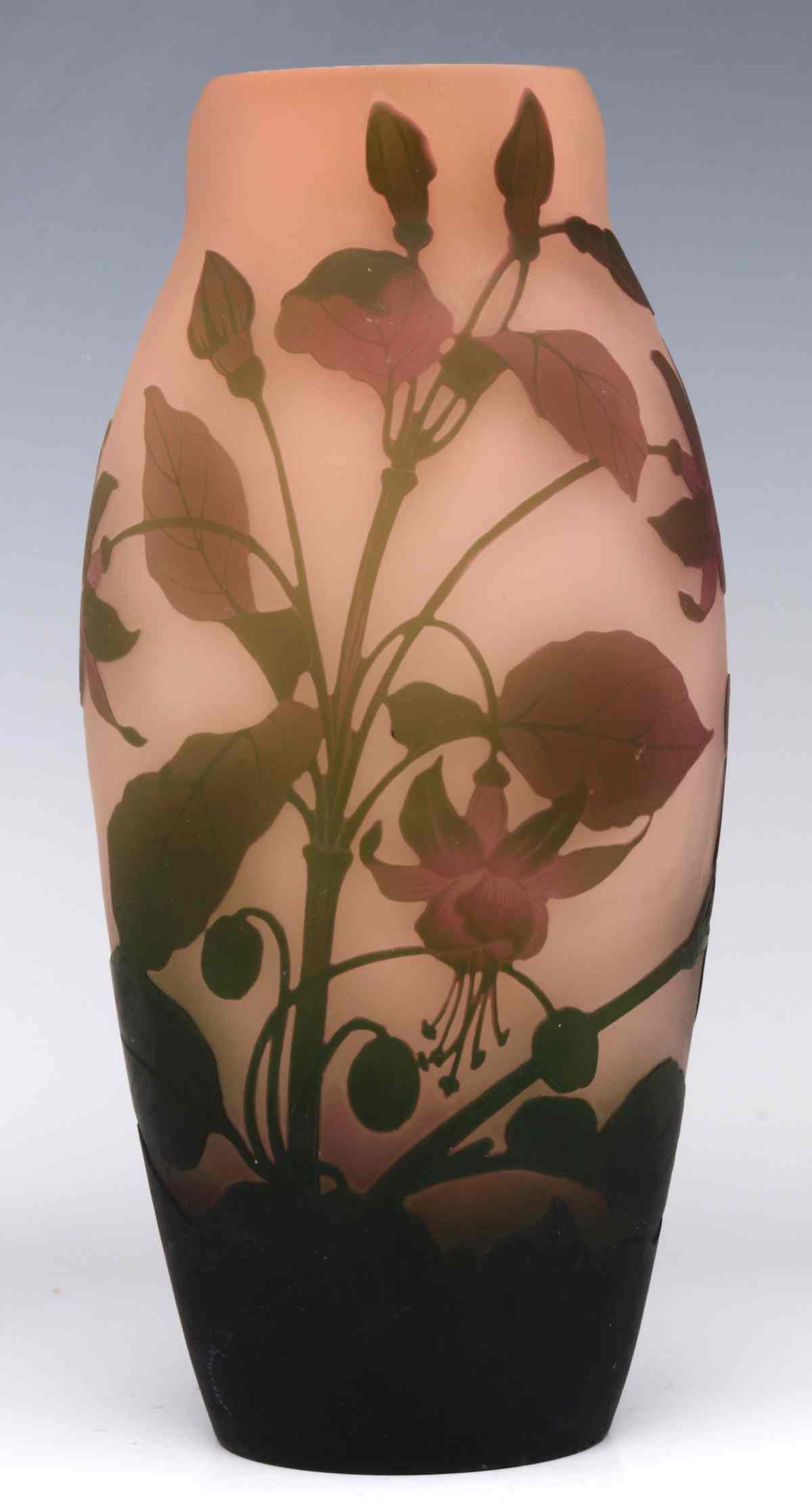 A FRENCH CAMEO GLASS VASE SIGNED ARSALL