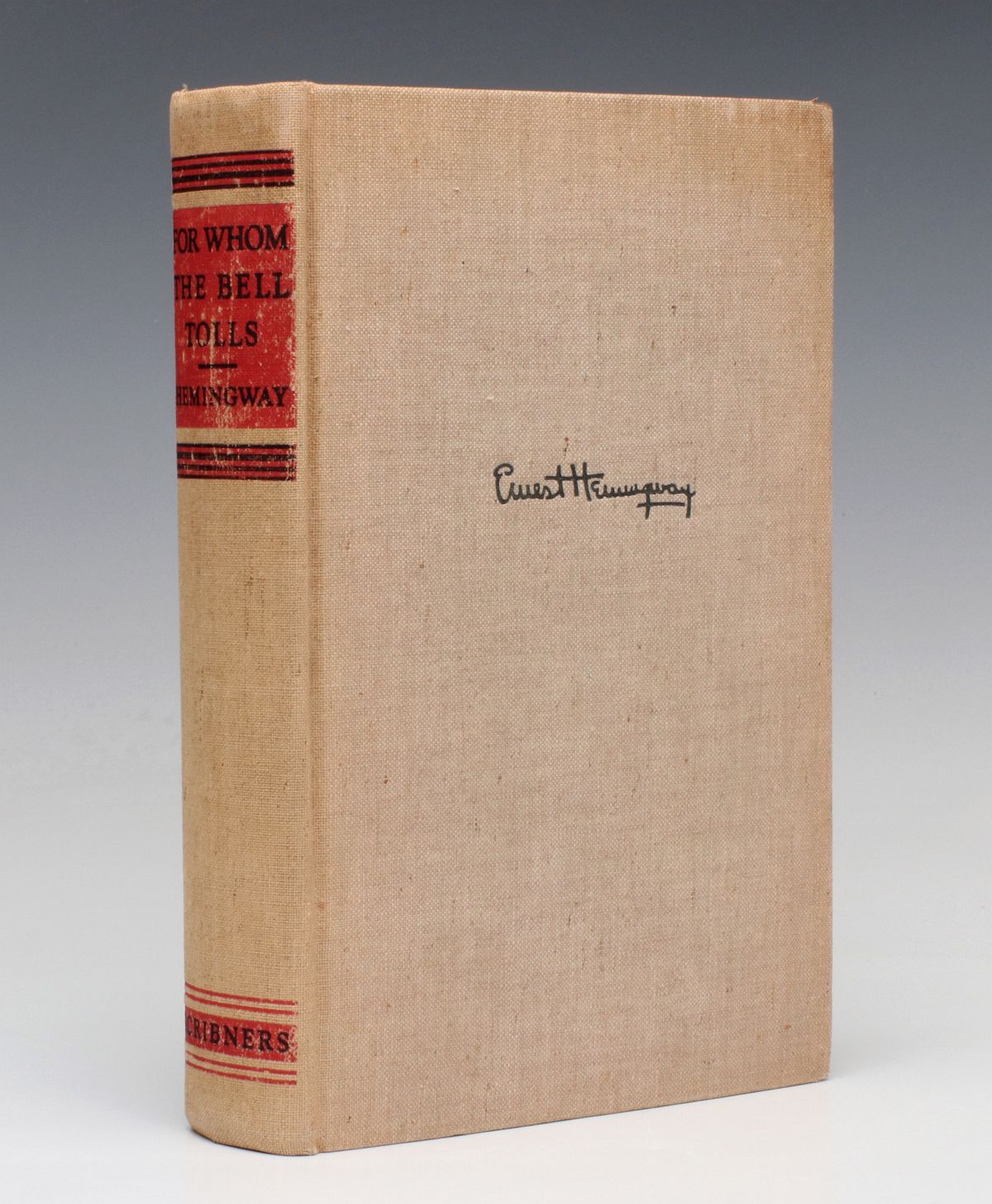 HEMINGWAY ... The BELL TOLLS, INSCRIBED TO WILLKIE