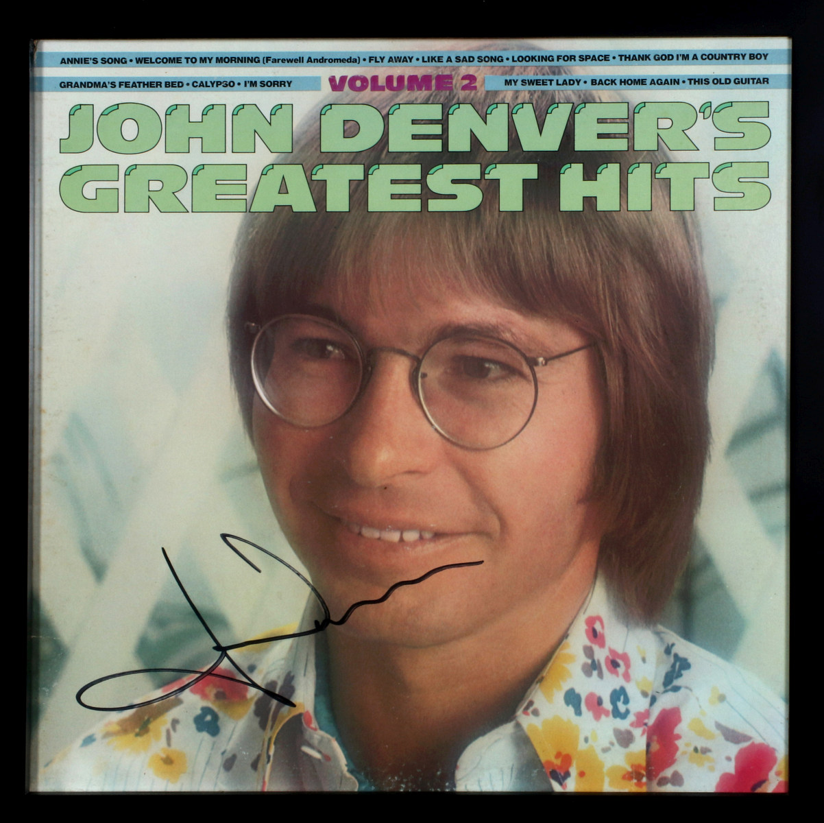 JOHN DENVER SIGNED RECORD ALBUM