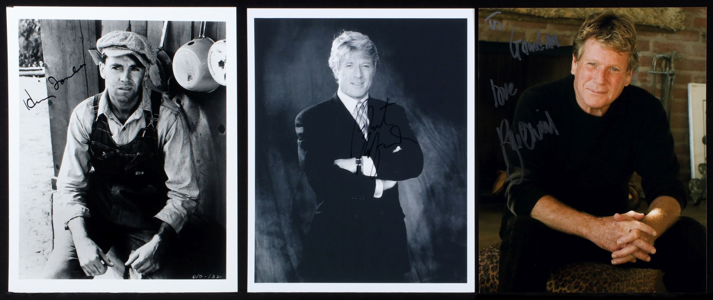 THREE HOLLYWOOD ACTOR SIGNED PHOTOGRAPHS