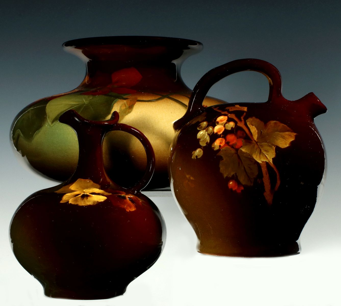 A COLLECTION OF WELLER LOUWELSA ART POTTERY