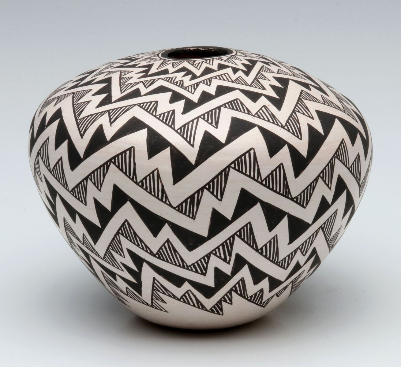 A LIVELY ACOMA SEED JAR BY MARIE Z. CHINO (1906-1982)