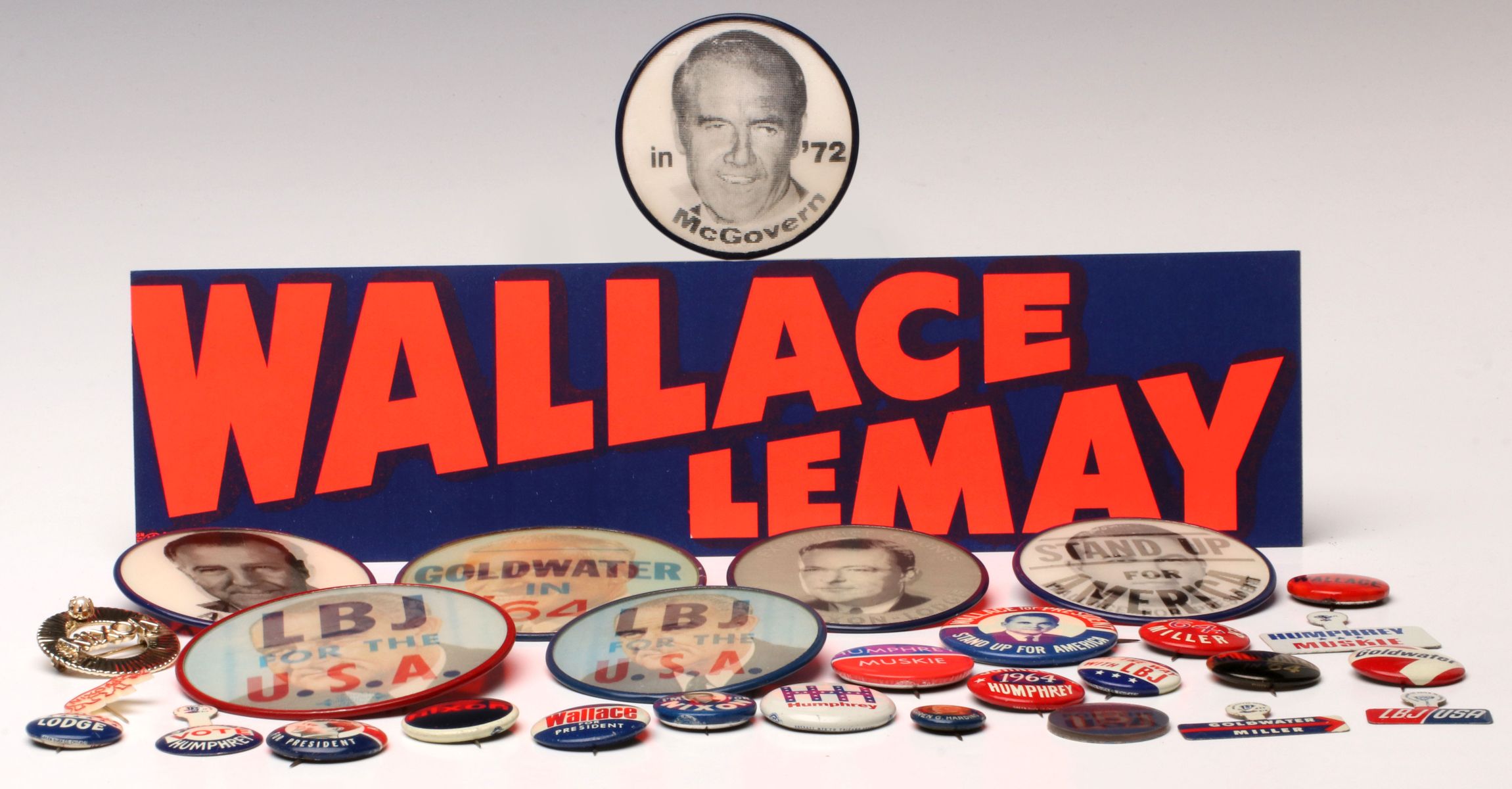 A COLLECTION OF POLITICAL ITEMS: LAST HALF OF 20TH CENT
