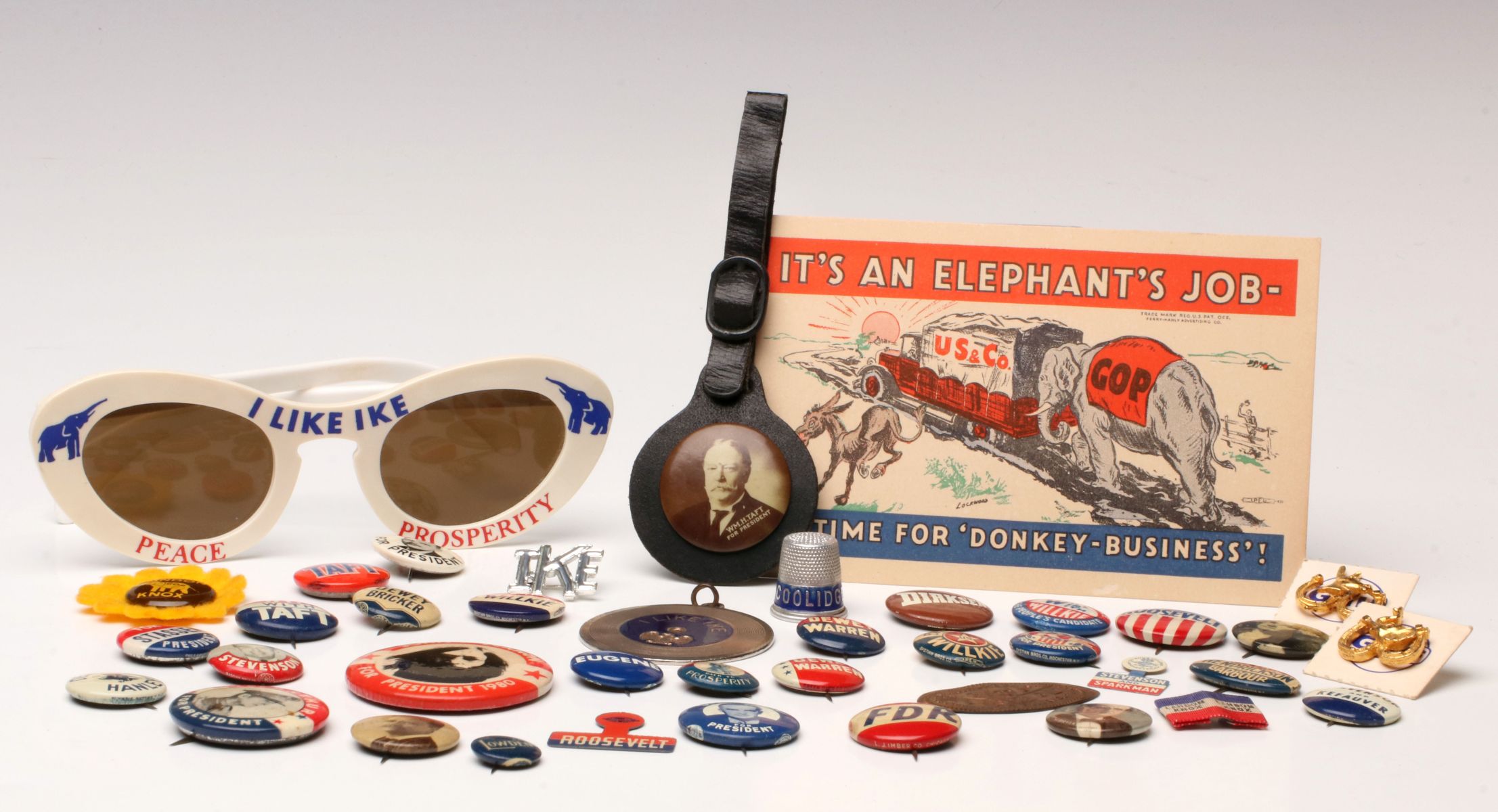 A COLLECTION OF POLITICAL ITEMS FROM THE EARLY 20TH CEN