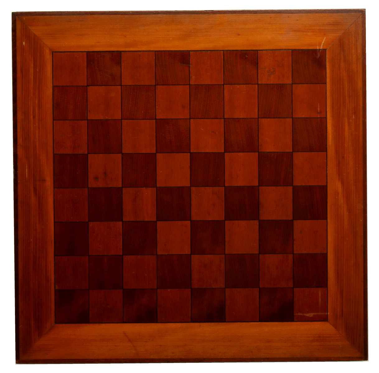A CHERRY GAME TABLE WITH MAHOGANY INLAY