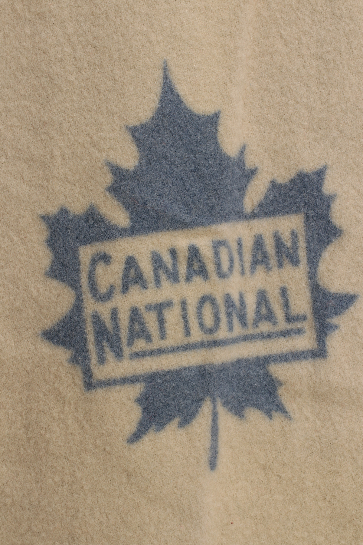 TWO DIFFERENT CANADIAN NATIONAL RAILROAD WOOL BLANKETS
