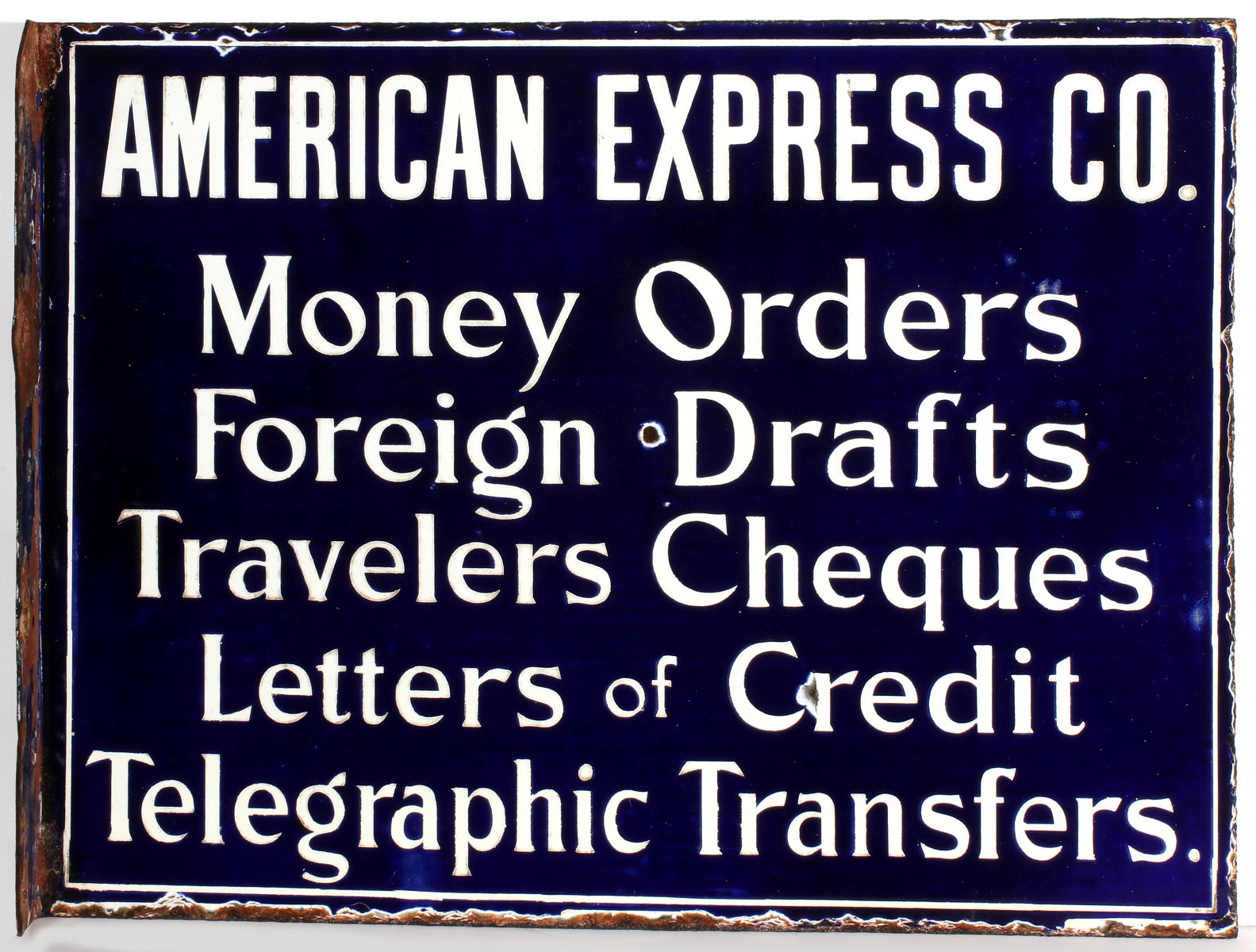 AMERICAN EXPRESS TRAVELERS CHEQUES, FOREIGN DRAFTS SIGN