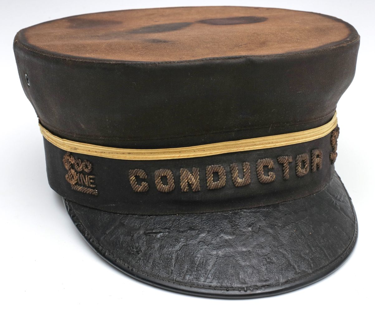 AN EARLY 20TH CENTURY SOO LINE CONDUCTOR'S CAP