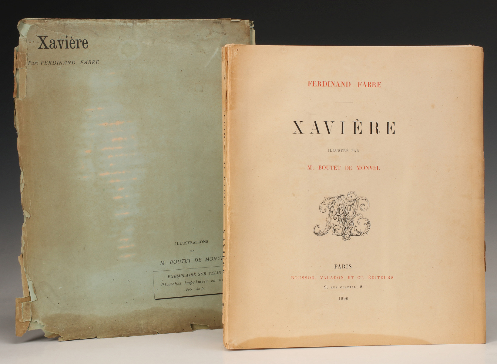 FABRE, FERDINAND. XAVIERE 1890 FIRST EDITION, 1 OF 750