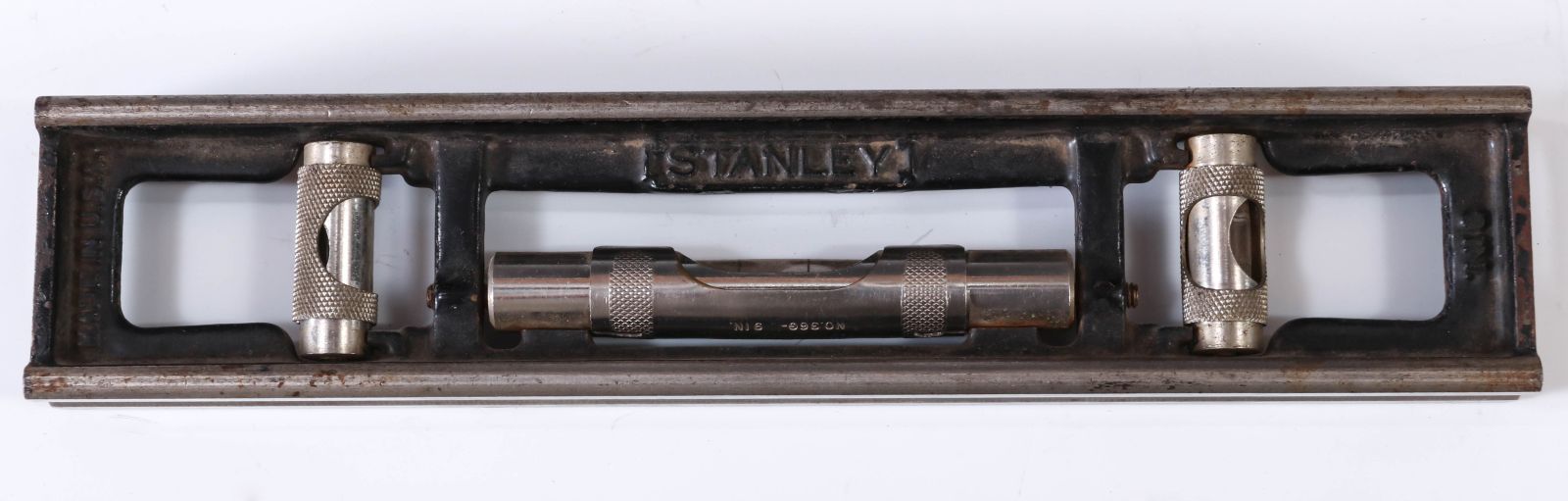 A STANLEY NO. 36G CAST IRON LEVEL