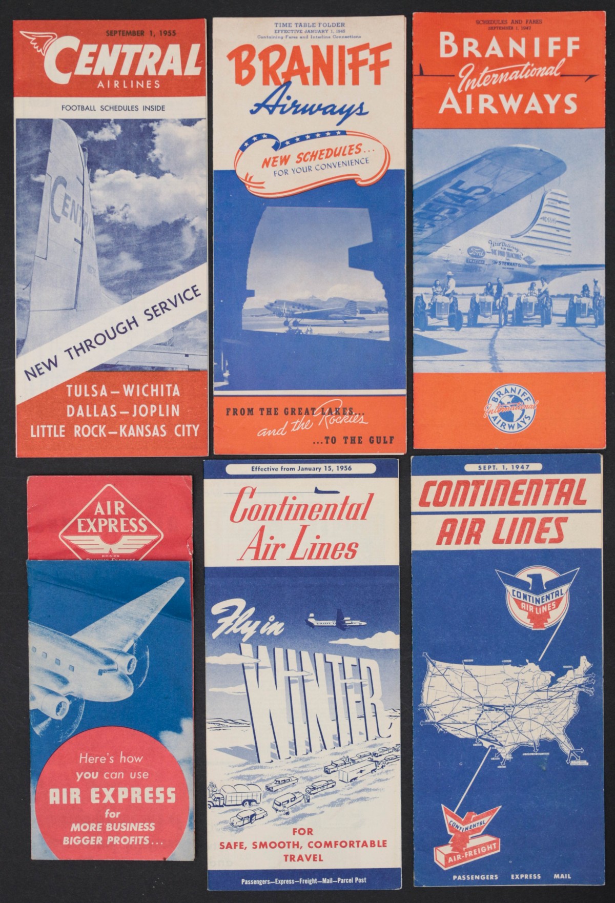A COLLECTION OF MID 20TH CENTURY AIR TRAVEL EPHEMERA