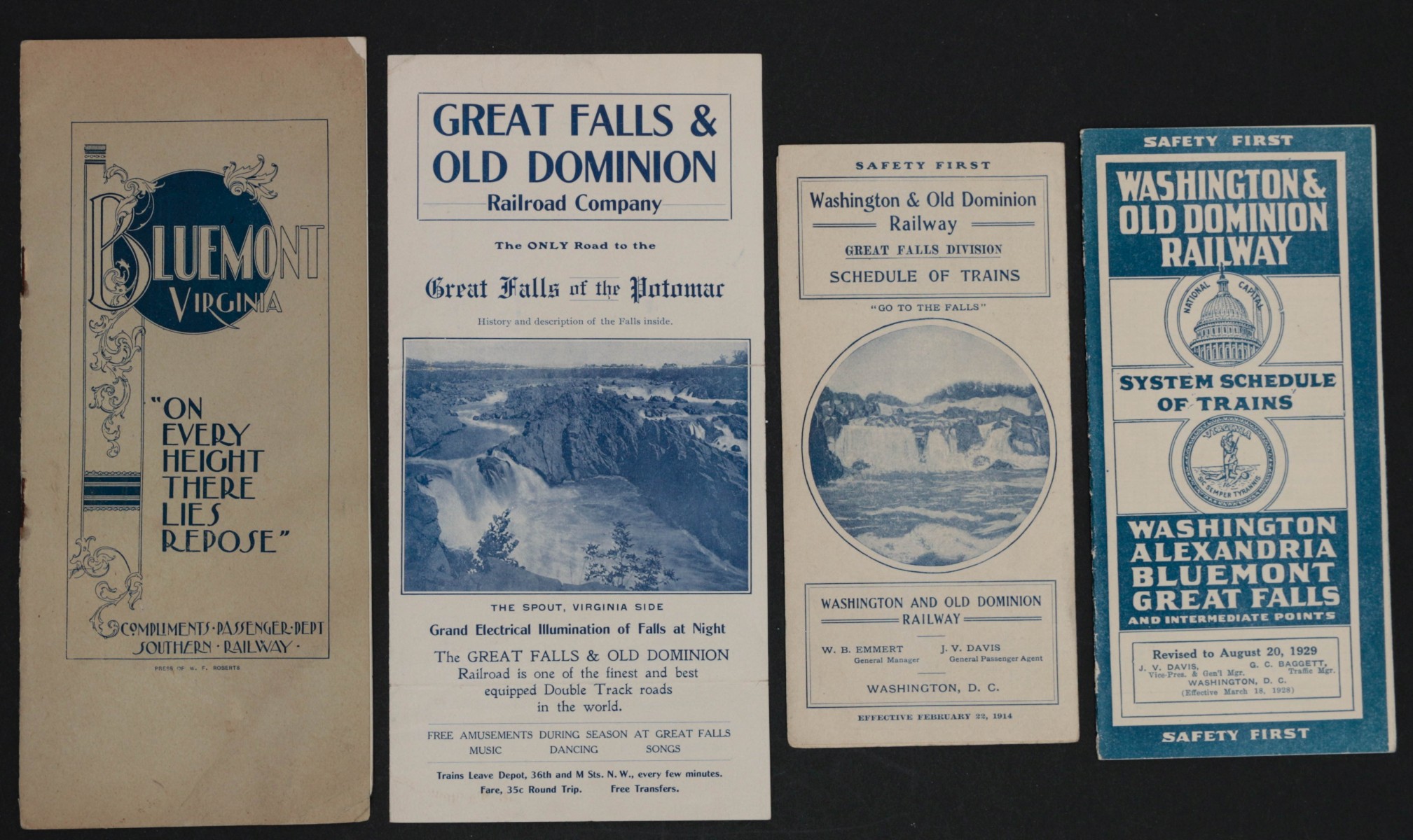 A COLLECTION OF W.&O.D. AND S.R.S. RAILROAD EPHEMERA
