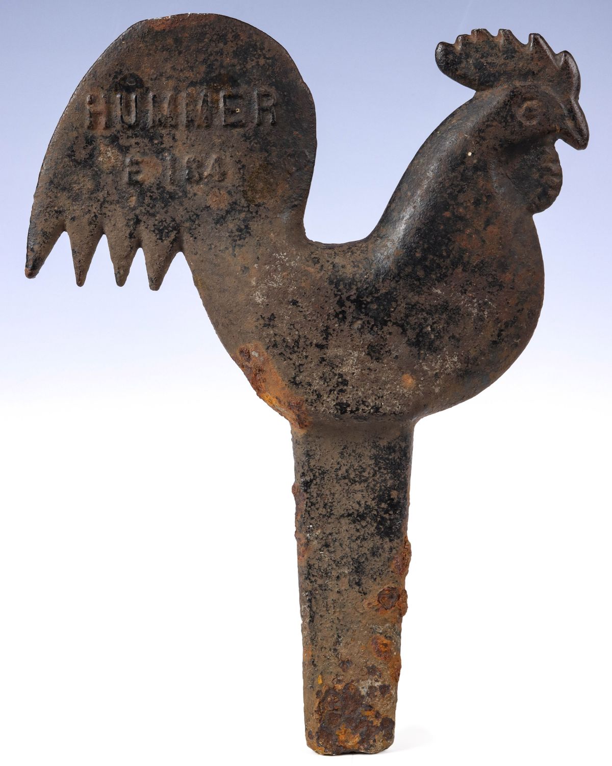 ELGIN 'HUMMER' CAST IRON ROOSTER WINDMILL WEIGHT