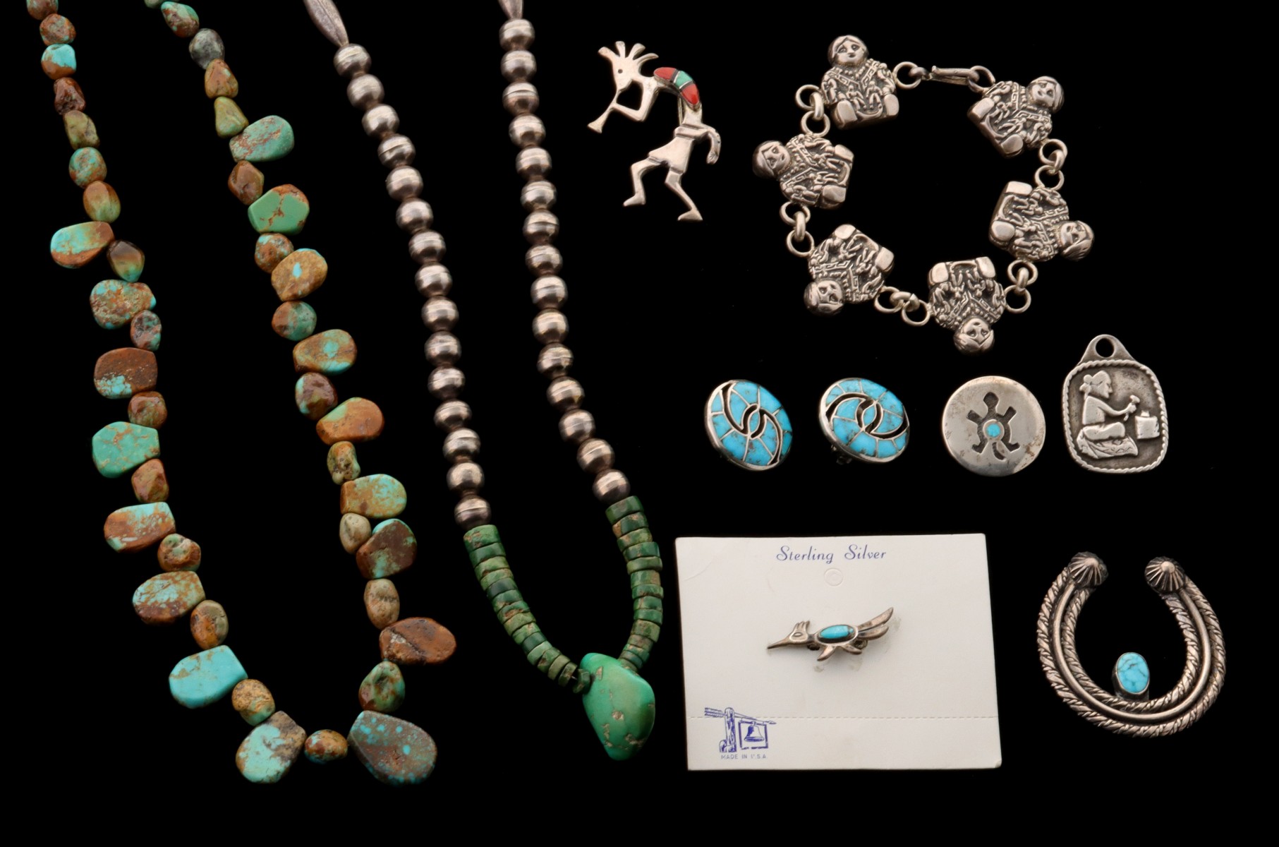 A COLLECTION OF TURQUOISE AND OTHER JEWELRY