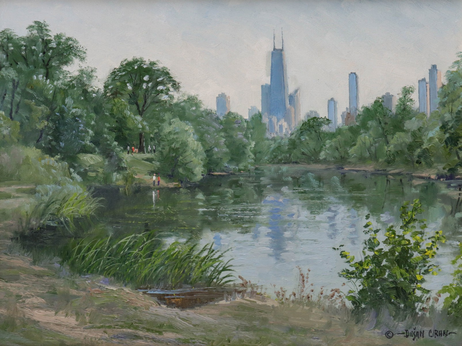 DUSAN CIRAN (1929-2020) VIEW OF CHICAGO
