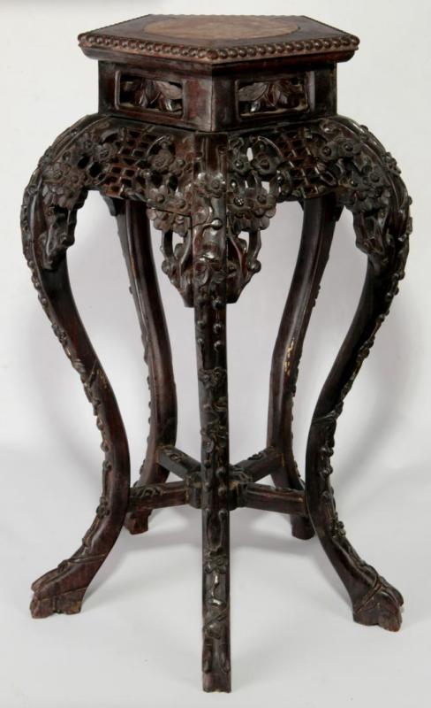 EARLY 20TH CENTURY CHINESE CARVED HARDWOOD TABLE