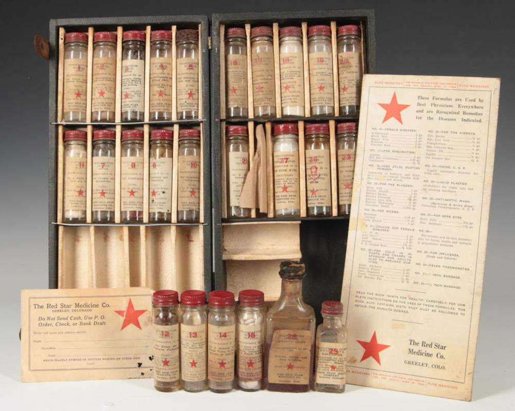 THE RED STAR MEDICINE CO. 1926 PHARMACEUTICALS SET