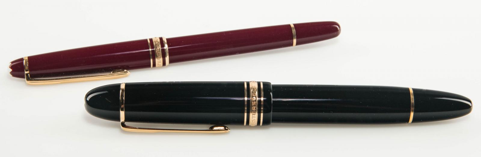 TWO MODERN MONTBLANC MEISTERSTUCK FOUNTAIN PENS