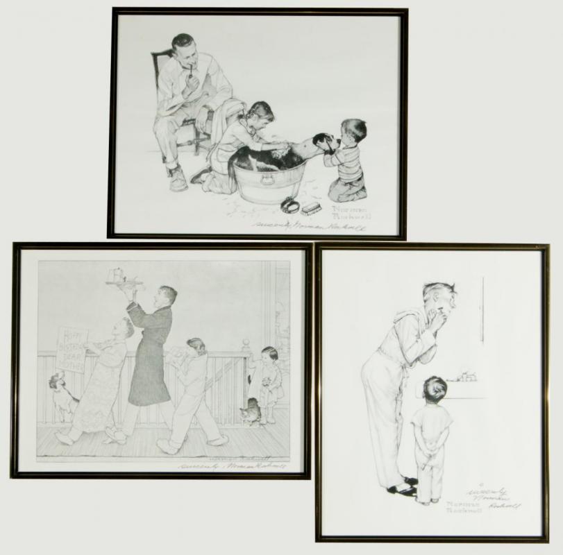NORMAN ROCKWELL (1894-1978) SIGNED OFFSET LITHOS