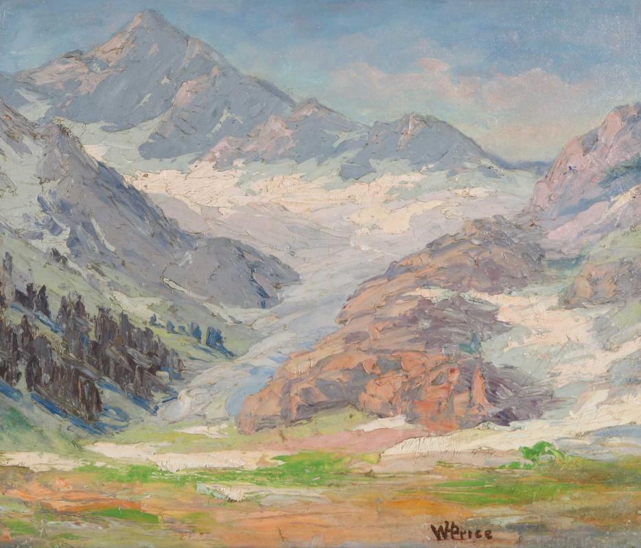 WILLIAM HENRY PRICE (1863/64-1940) OIL ON ARTIST'S
