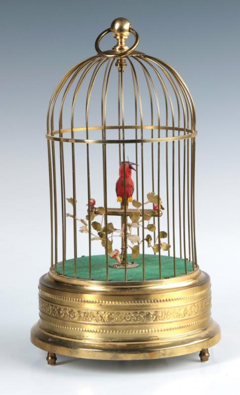A 20TH CENTURY SINGING BIRD AUTOMATON MUSCI BOX