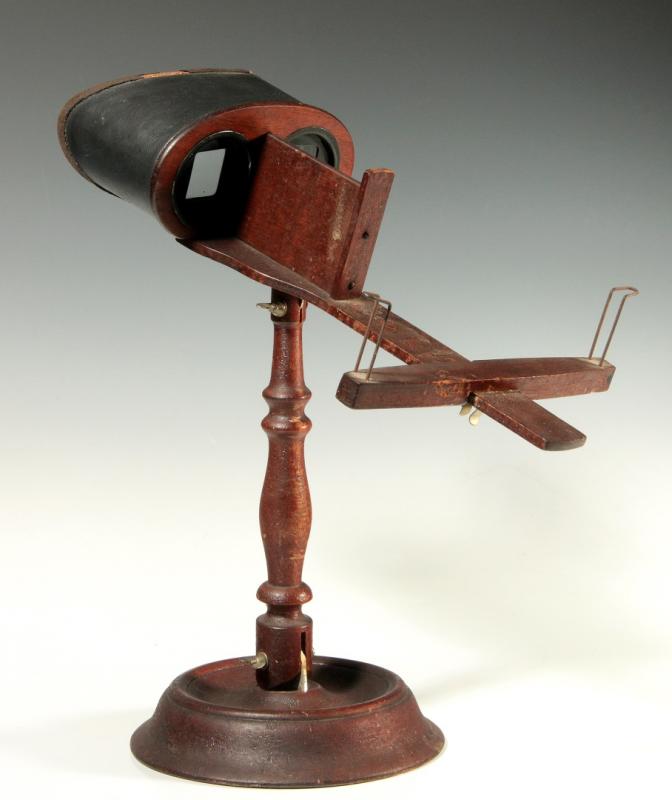 A 19TH CENTURY TABLE-TOP STEREOSCOPE