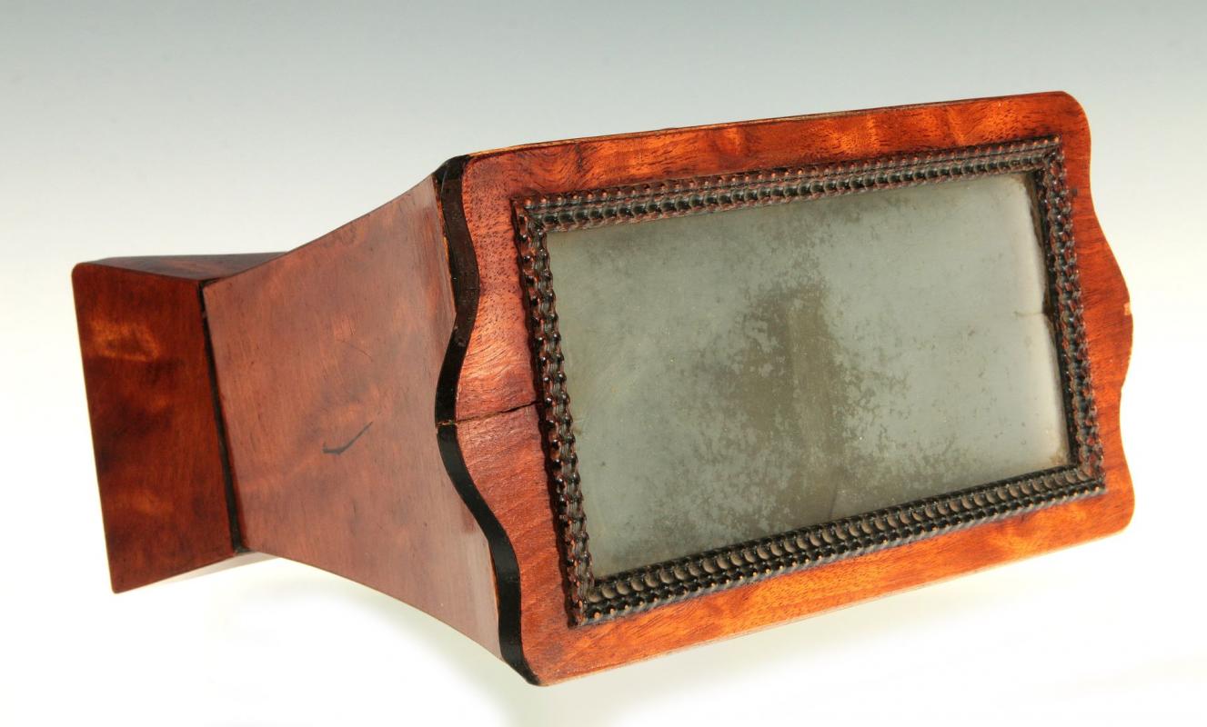 A 19TH C. BREWSTER STYLE STEREOSCOPE