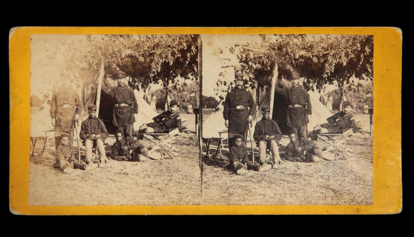CIVIL WAR STEREOVIEW-CONTRABAND FOREGROUND