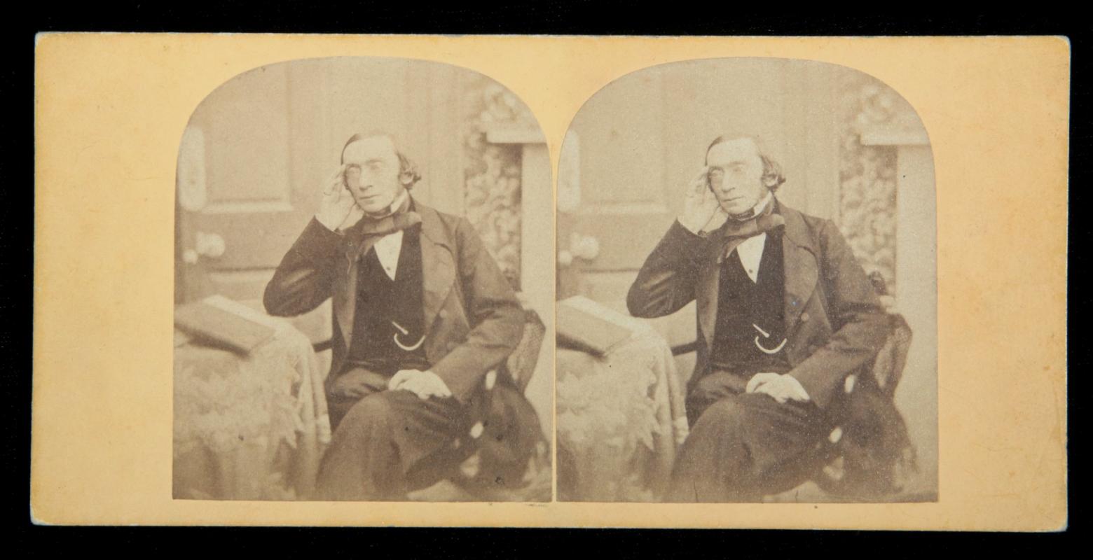 SIGNED STEREOVIEW OF CHEMIST GEORGE WILSON