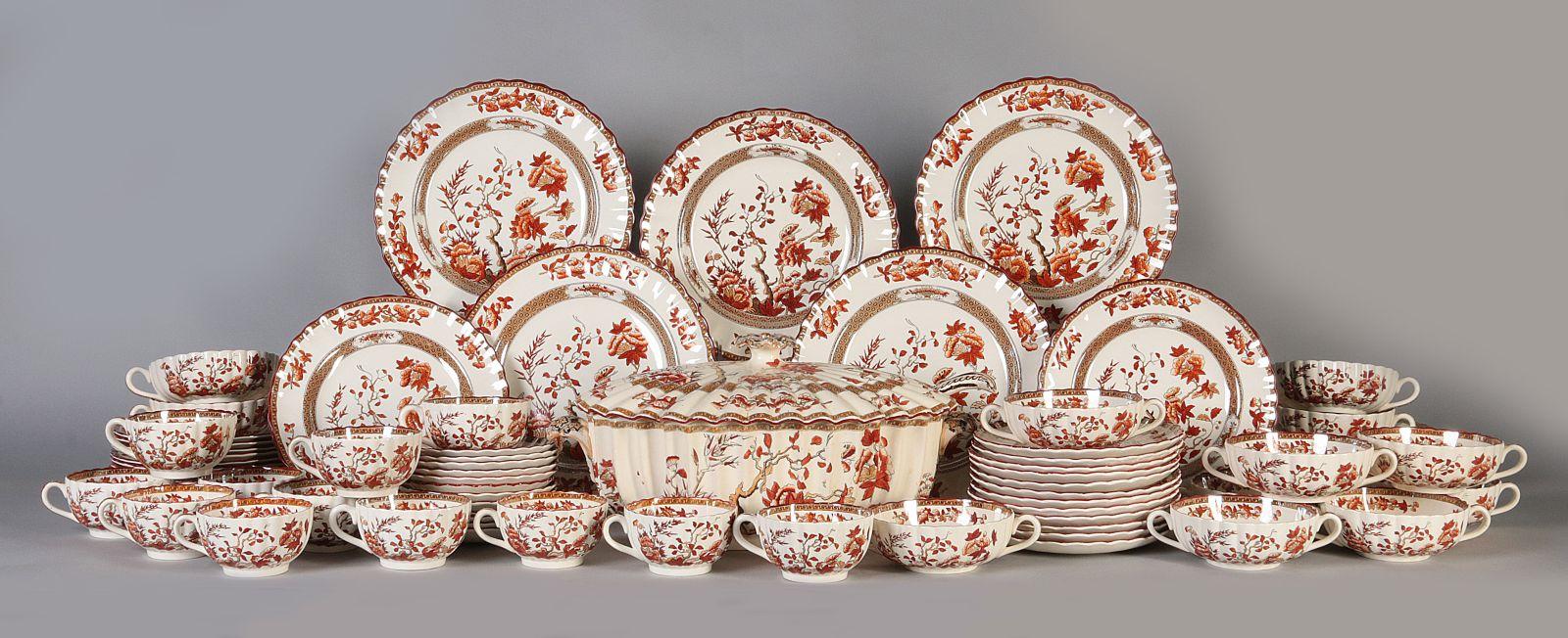 A COPELAND SPODE 'INDIAN TREE' DINNER SERVICE
