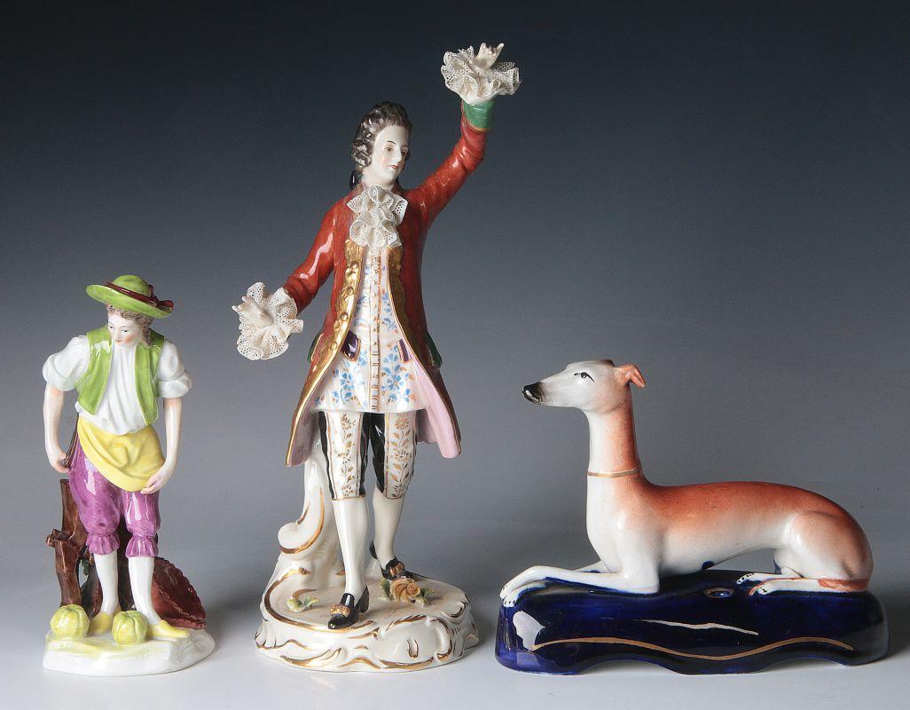 A GROUP OF 19THC. ENGLISH AND CONTINENTAL CERAMICS
