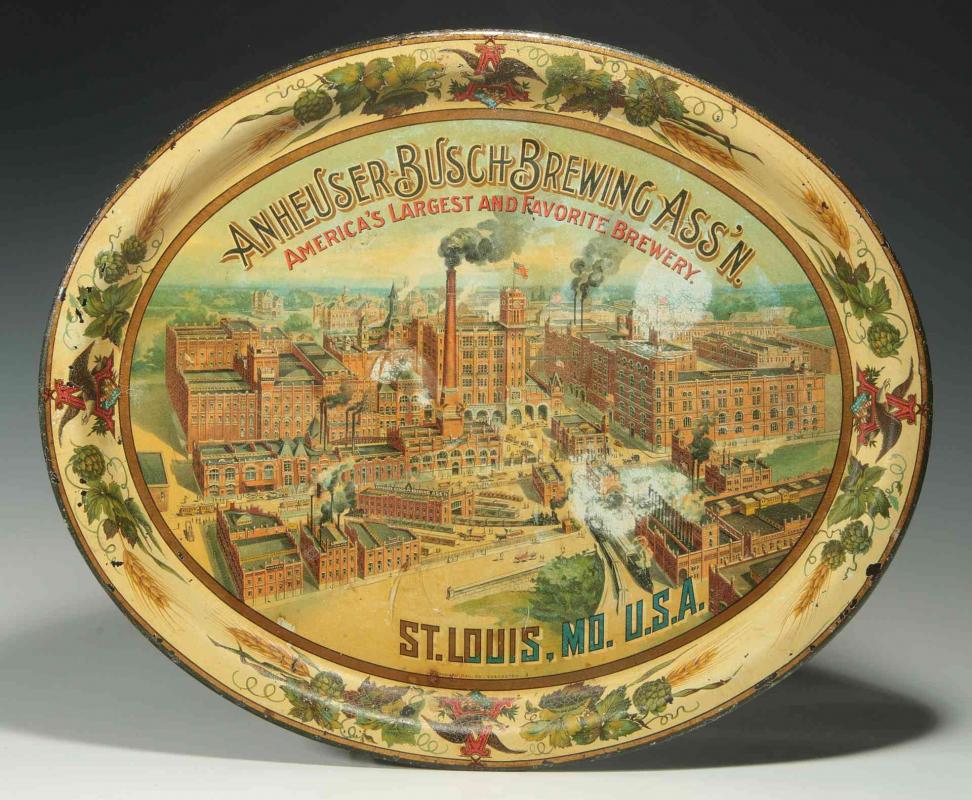 PRE-PROHIBITION ANHEUSER BUSCH BREWING ASS'N TRAY